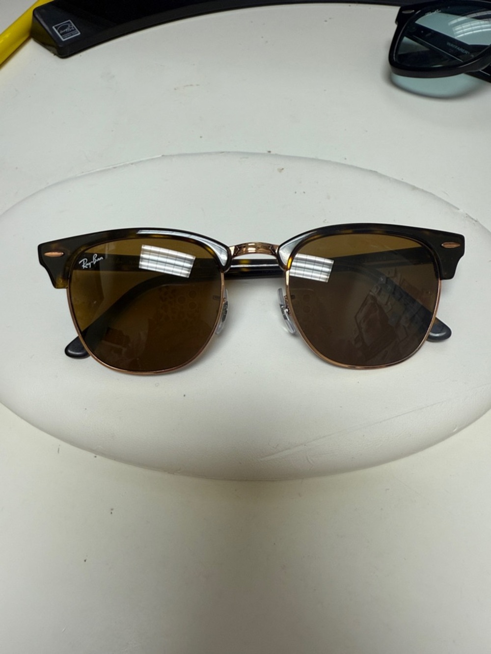 Ray-Ban Men’s Clubmaster Sunglasses - Brown/Black
